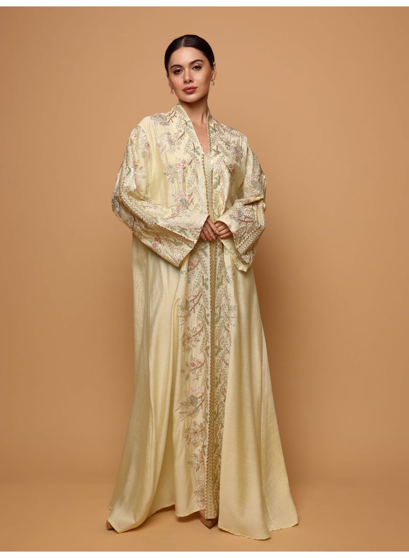 Ikkxa Taliah Jalabiya IK7006 Yellow - Image 3